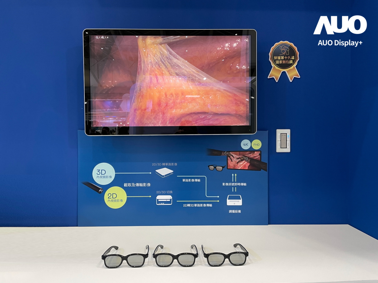 達擎寬視角3D醫療顯示器，協助醫護團隊成員於手術進行時，皆能看到一致性的3D影像，提高溝通效率，使手術更精準、快速完成達擎寬視角3D醫療顯示器，協助醫護團隊成員於手術進行時，皆能看到一致性的3D影像，提高溝通效率，使手術更精準、快速完成